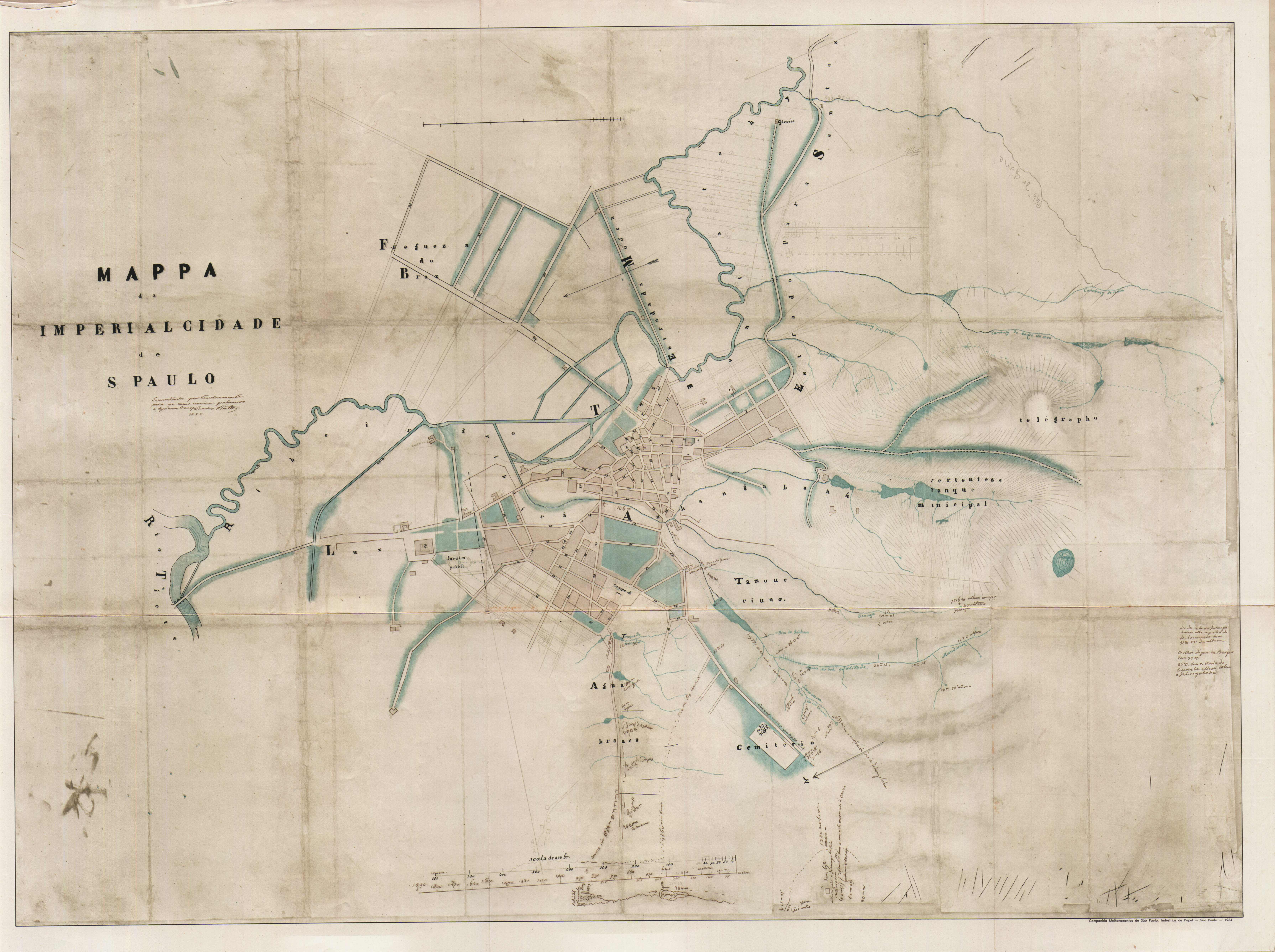 Mappa da Cidade Imperial Cidade de São Paulo